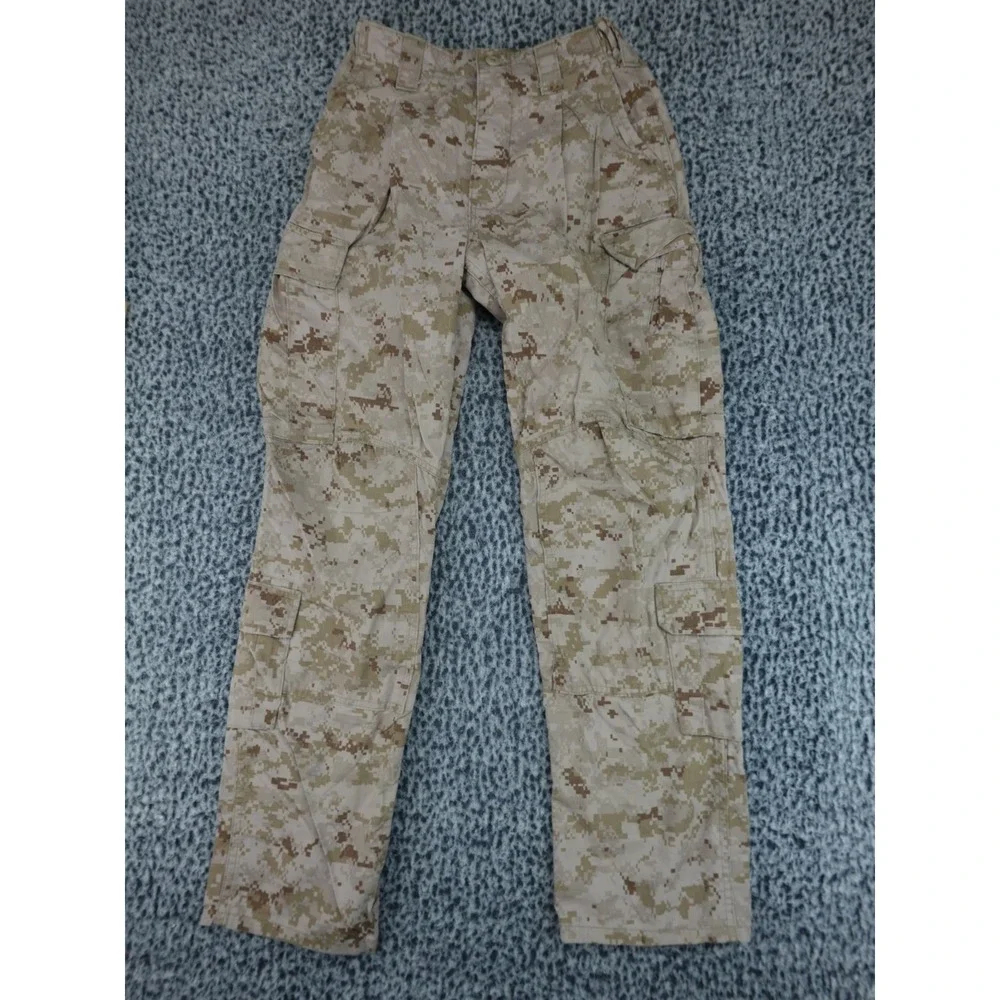 USMC‎ Marpat Desert Camouflage Combat Trousers Mens 26x31 Tan Good Digital Camo